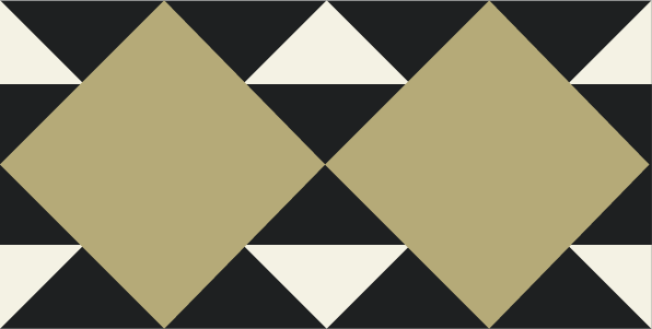Decorative border tile Marni Cenefa 10X20 with diamonds and rhombi, triangles, bands and lines
